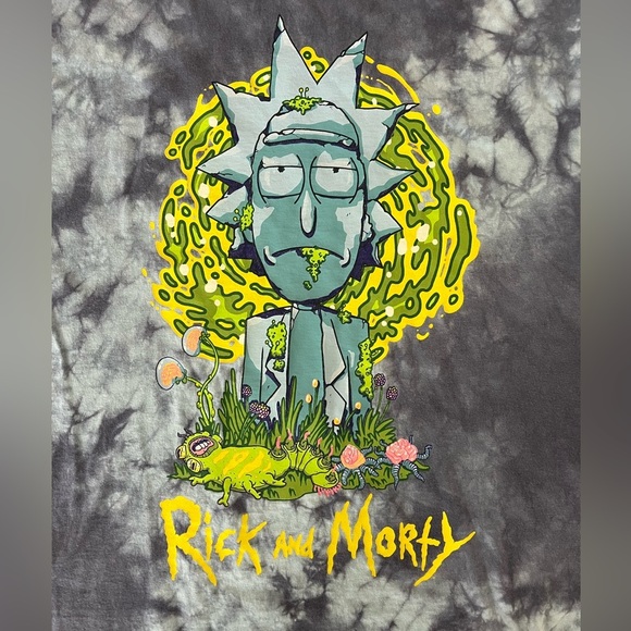 🌀 Rick and Morty Adult Swim Tie-Dye Portal Tee (L) - Picture 2 of 6